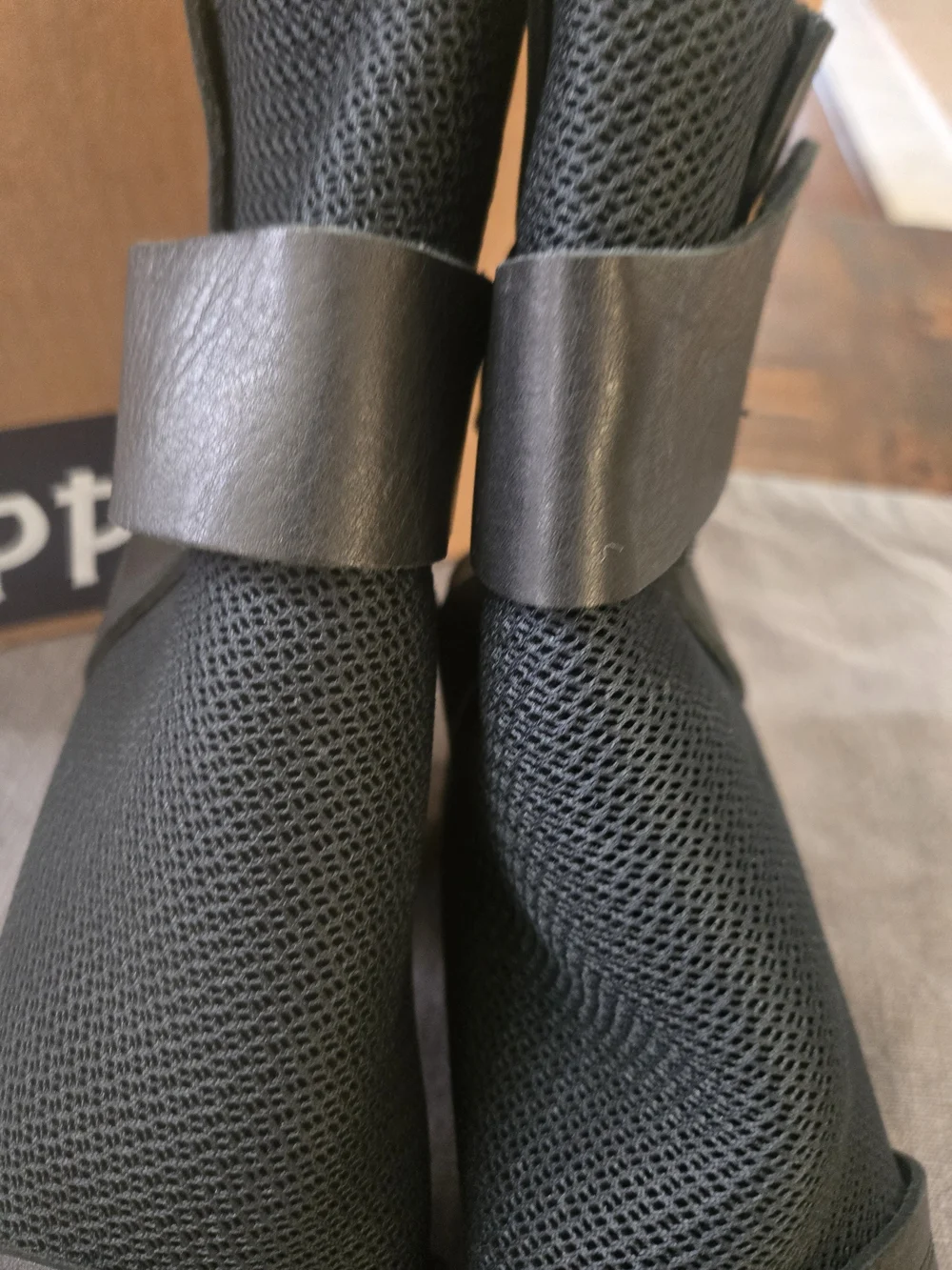 Trippen Black Women's Open-Toe Ankle Boots size 9 NWT